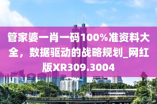 管家婆一肖一碼100%準(zhǔn)資料大全，數(shù)據(jù)驅(qū)動(dòng)的戰(zhàn)略規(guī)劃_網(wǎng)紅版XR309.3004