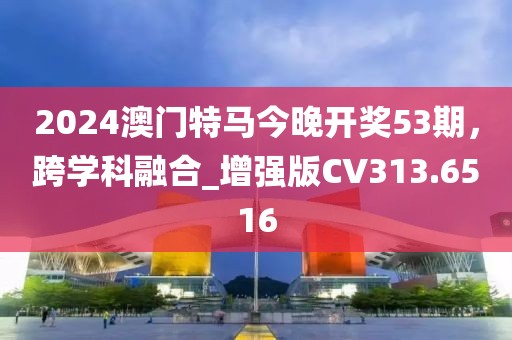 2024澳門特馬今晚開獎53期，跨學科融合_增強版CV313.6516