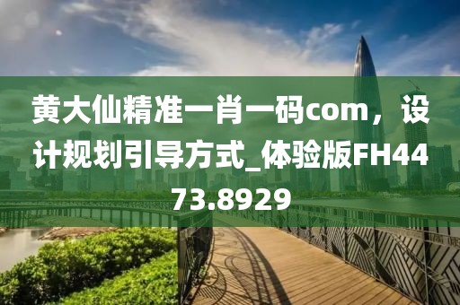 黃大仙精準一肖一碼com，設計規(guī)劃引導方式_體驗版FH4473.8929