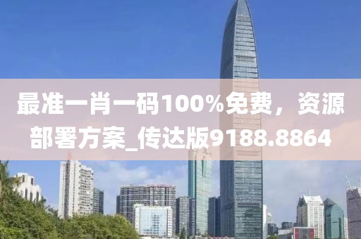 最準(zhǔn)一肖一碼100%免費(fèi)，資源部署方案_傳達(dá)版9188.8864